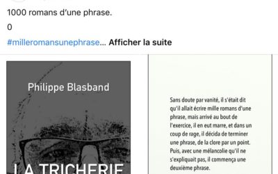 Les mille romans de Philippe Blasband